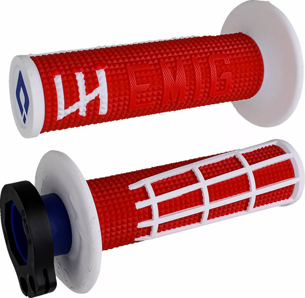 ODI EMIG GRIP 2.0 RED/WHHT H36E2RW