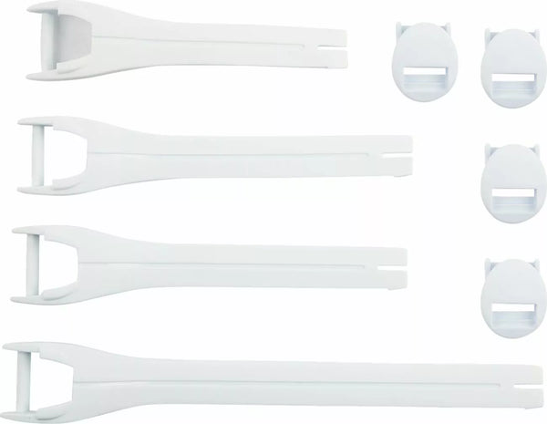 Moose Offroad Remkit - Botas cruzadas calificadoras 10-15 (blanco)