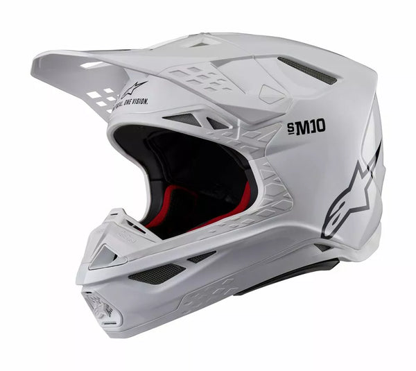 Alpinestars (MX) Casco SM10 sólido WHT XS 8300123-2180-XS
