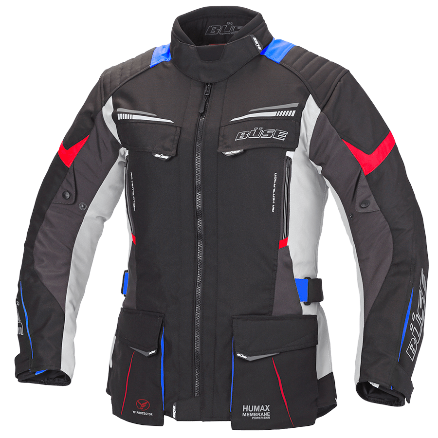 Büse Dam Textile MC Jacket Lago Pro Black /Gray