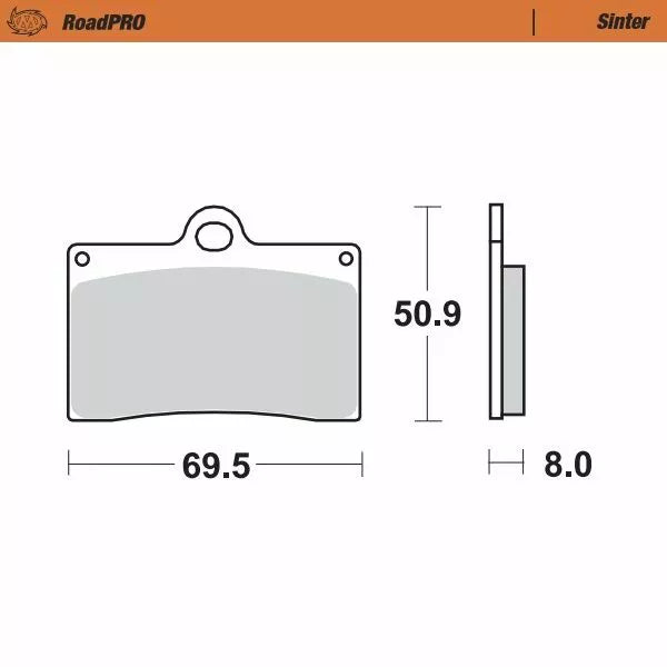 Moto-Master Brake Pad Sinter Front 402001