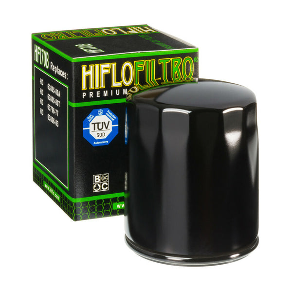 Hiflofiltro Filtro de aceite brillante Negro - HF170B HF170B