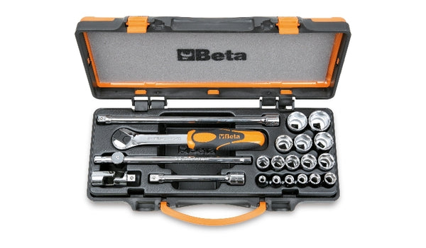 Beta Set of 1 Reversible Socket Wrench With 16 6 Points 3/8 '' Socket + 5 Accessories 009100936