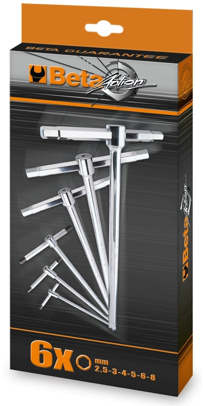 Beta Set of 6 Male 6 Points T-Handle Wrenches 009510687