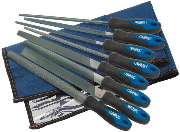 Draper Soft Grip Engineers Archivo y RASP Conjunto de 200 mm 8pcs 44961.0