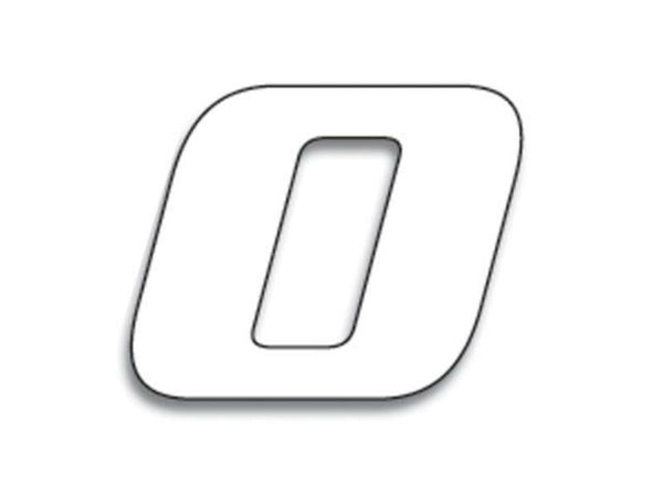 Número de carrera de Blackbird 0 20x25cm blanco 5049/10/0