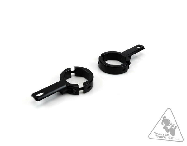 Denali Fork Clip para luces adicionales - Negro Ø39–49 mm lah.00.10600.B