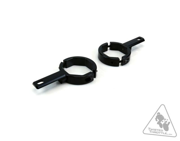Denali Fork Clip para luz adicional - Negro Ø50–60 mm lah.00.10500.B