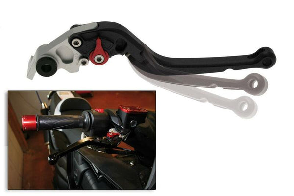 BIHR Vidas plegables derecha Aluminio anodizado BlackA32F-4006L