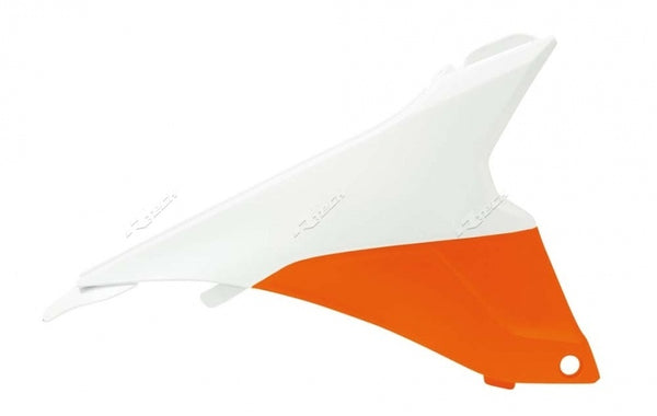 Racetech Air Box cubre naranja/blanco KTM R-Fiktmbnardx13