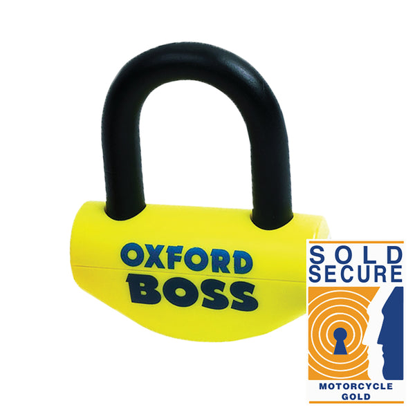 Oxford Big Boss disc brake lock - Ø16mm Yellow