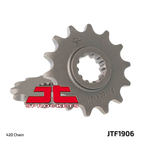 Sprocket delantero estándar de acero de JT Sprock 1906 - 420 JTF1906.14