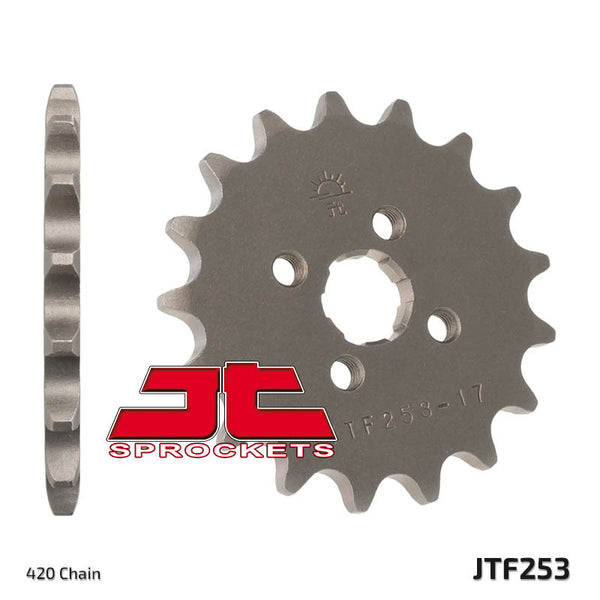 Sprocket delantero estándar de acero de JT Sprock 253 - 420 JTF253.13