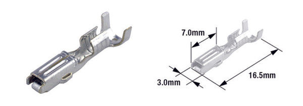 Turmax Terminal Femenino Tipo 070 (FRA) -BRASS-50-PACK-ETP-65