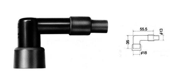Tapa de enchufe de patadas NGK - LB10ff