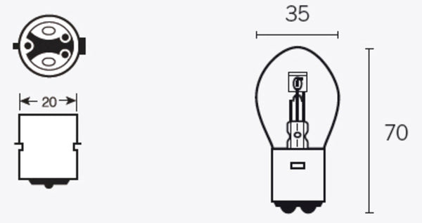 Bombernas Tecnium B35 6V 35/35W - X10 1079297