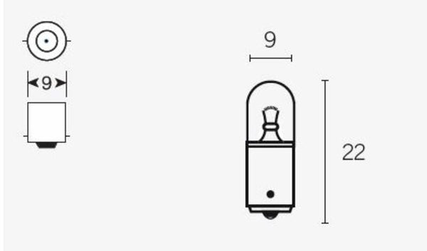 V piezas T85 bombillas 6V 4W - x10 14682