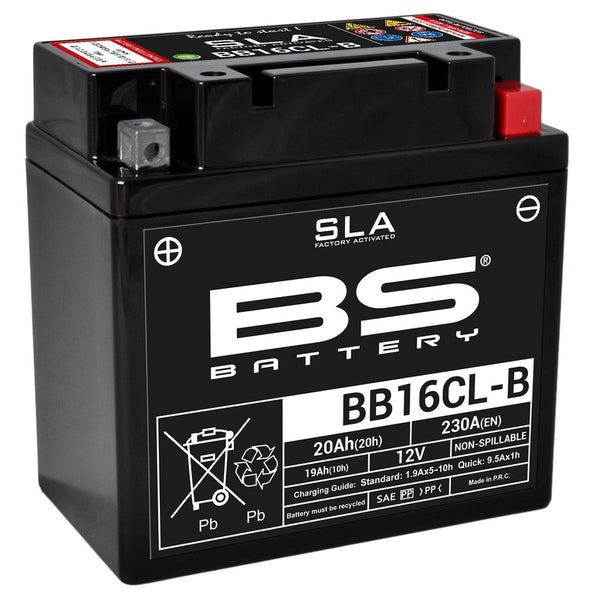 BS Battery SLA Battery Maintenance-Free Factory Activated - BB16CL-B 