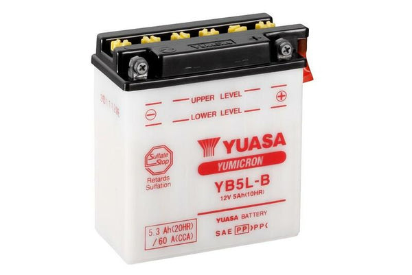 Batería convencional de Yuasa con paquete ácido - YB5L -B