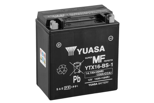 Batería sin mantenimiento de Yuasa con paquete ácido-ytx16-b-1