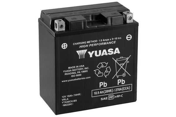 Mantenimiento de la batería Yuasa sin paquete de ácido - YTX20CH -B
