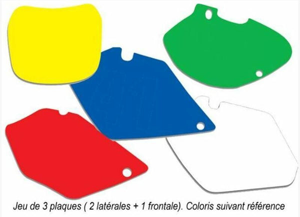 Pegatinas de placa Blackbird White Yamaha YZ125/250 3224/000005