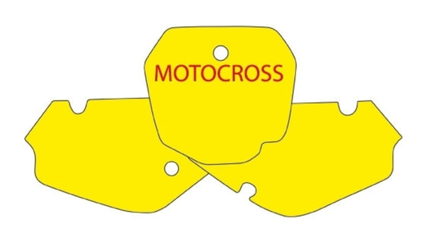 Pegatinas de placa Blackbird azul Suzuki RM85 3311/000007