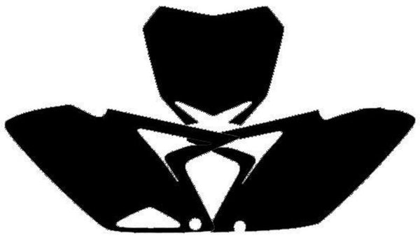 Pegatizas de placa Blackbird Black Suzuki RM-Z250 3318/000006