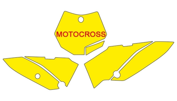 Pegatinas de placa Blackbird Blue KTM SX65 3516/000007