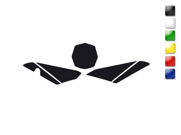 Palabres de placa frontal de cruz negra Husqvarna TC449 '11 3618/20