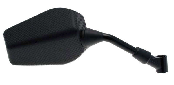 V Piezas F1 Mirror derecho rectangular M8/125 - Carbono (1pc) E692D