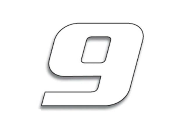 Número de carrera de Blackbird 9 20x25cm White 5049/10/9