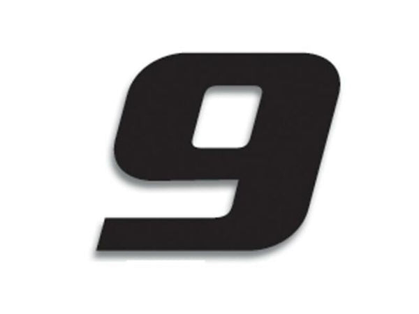 Número de carrera de Blackbird 9 20x25cm Negro 5049/20/9