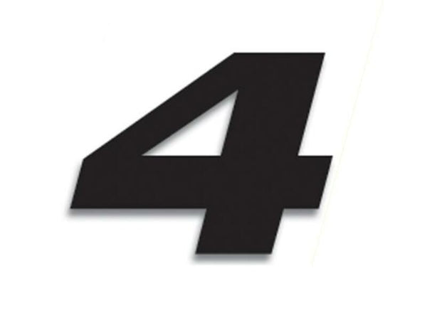 Número de carrera de Blackbird 4 20x25cm negro 5049/20/4