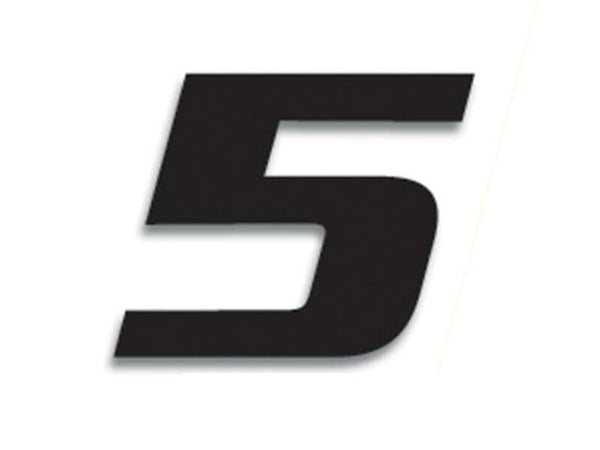 Blackbird Race Número 5 20x25cm Negro 5049/20/5