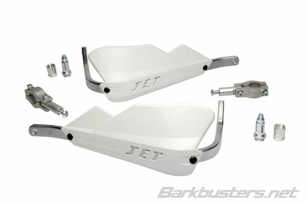 Barkbusters Jet Handguard de dos puntos Monte recto Ø22 mm White Jet-001-00-WH