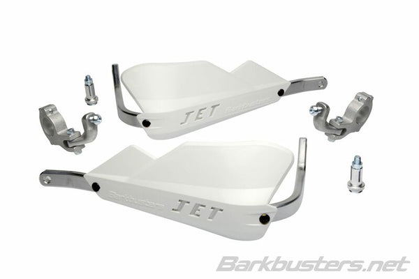 Barkbusters Jet Handguard Set Two Point Mount Tapered White Jet-002-02-WH