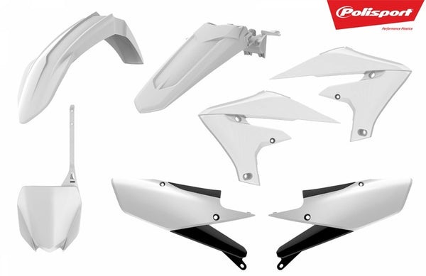 Policía Kit de plástico White Yamaha YZ450F 90767