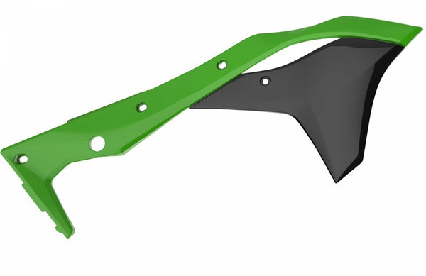 Policía del radiador cubre OEM Color (2017) Verde/Kawasaki KX250F 8412300001