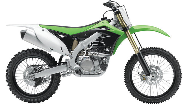 El radiador de la policía cubre color OEM verde/negro Kawasaki KX450F 84159001
