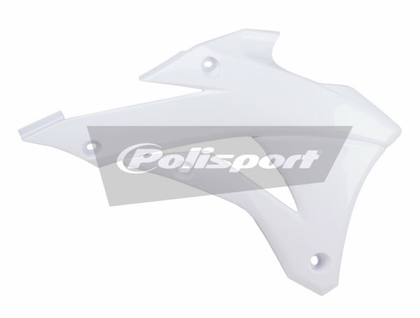 Policeport Radiator Covers White Kawasaki KX85/KX100 84173002