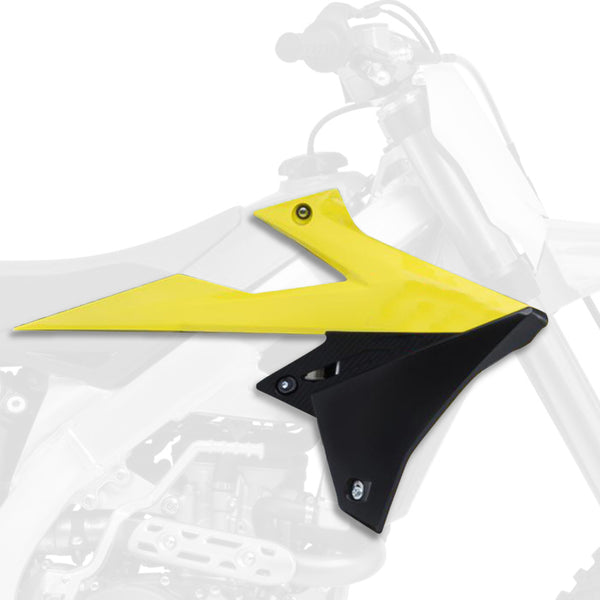 Policía Radiador cubre OEM Color (2018) Amarillo/Suzuki RM-Z450 84211001