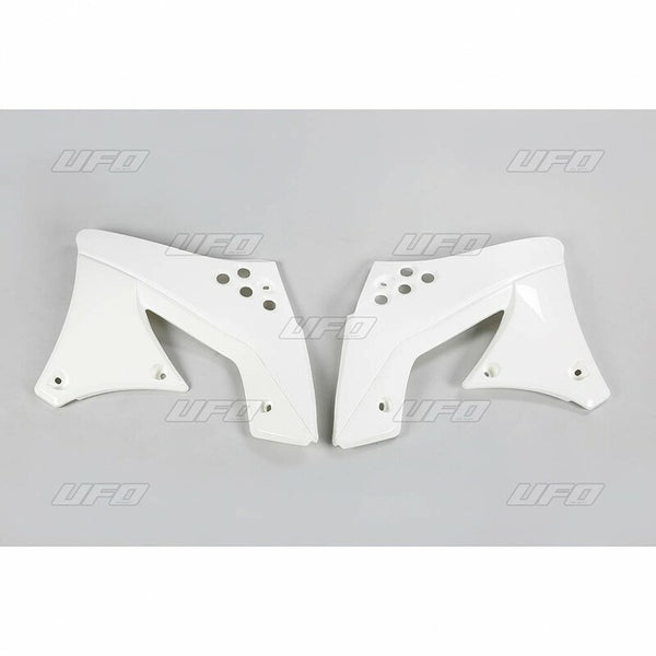 UFO Radiator cubre Kawasaki Kawasaki White KX250F KA04703047