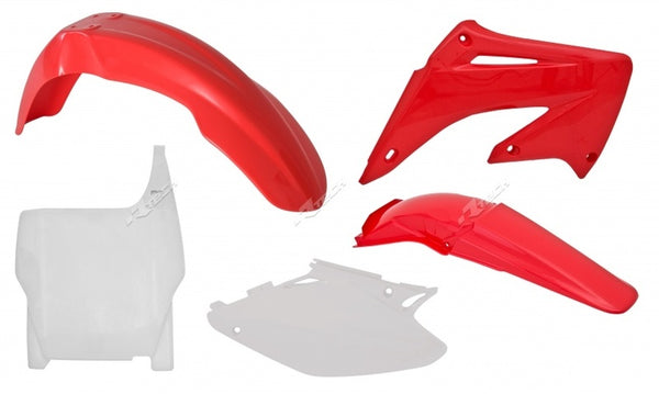 Kit de plástico Racetech Honda CR125R/250R-OEM RED/WHITE (R-KITCR0-OEM-503)