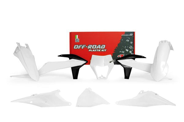 Racetech Kit de plástico blanco/negro KTM R-Kitktm-Bn2-520