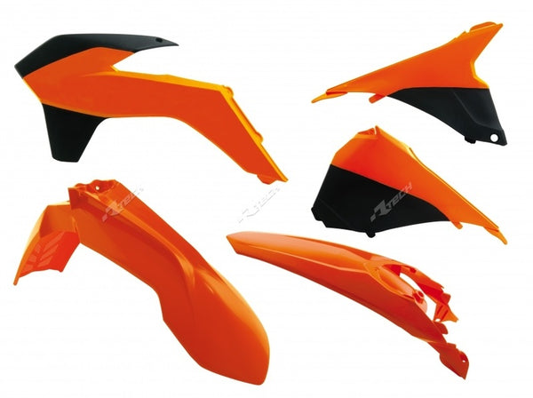 Racetech Kit de plástico OEM Color (2014) Naranja/negro KTM EXC/EXC-F 125 y + R-Kitktm-OEM-415