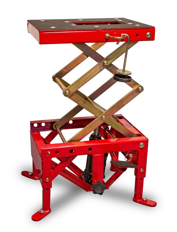 BIHR Hidráulico Mx Lift Stand Red (ruedas no incluidas) ST-SMI2091-2T-RED