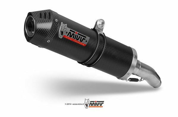 MIVV Capa de carbono ovalada de doble resbalón Yamaha XT660 X/R Y.017.l3C