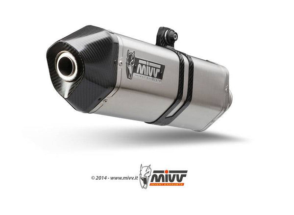 MIVV Speed ​​Edge inoxidable/END de carbono Slip-On Suzuki DL650 V-Strom 00.73.S.038.LRX
