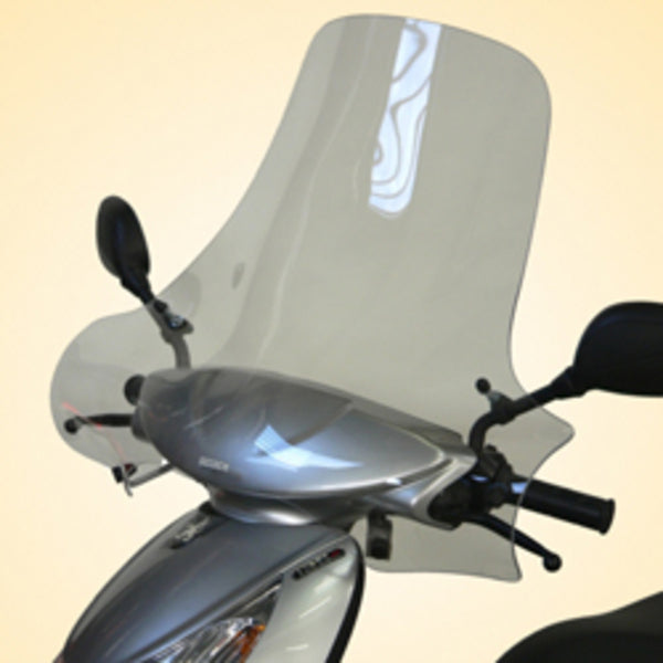 V Piezas Estándar parabrisas transparente Peugeot Looxor 125 Pe002pbin